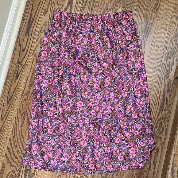 J. Crew Factory Purple and Pink Casual Pencil Skirt - Picture 6 of 6